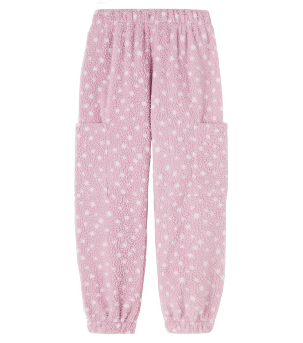  Wheat Wheat Suun Polka-dot Fleece Sweatpants 