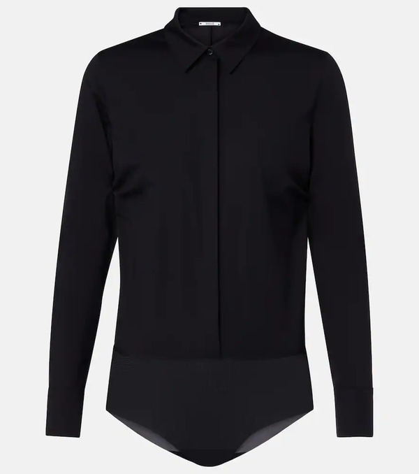  Wolford Wolford Cotton-blend Poplin Bodysuit 
