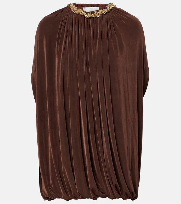  Xu Zhi Xu Zhi Embellished Draped Minidress 
