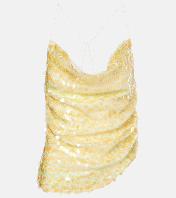  Xu Zhi Xu Zhi Sequined Open-back Top 