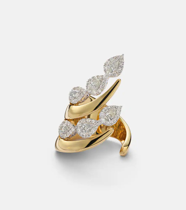  Yeprem Yeprem Golden Strada 18kt Gold Ring With Diamonds 