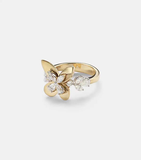  Yeprem Yeprem Golden Strada 18kt Gold Ring With Diamonds 