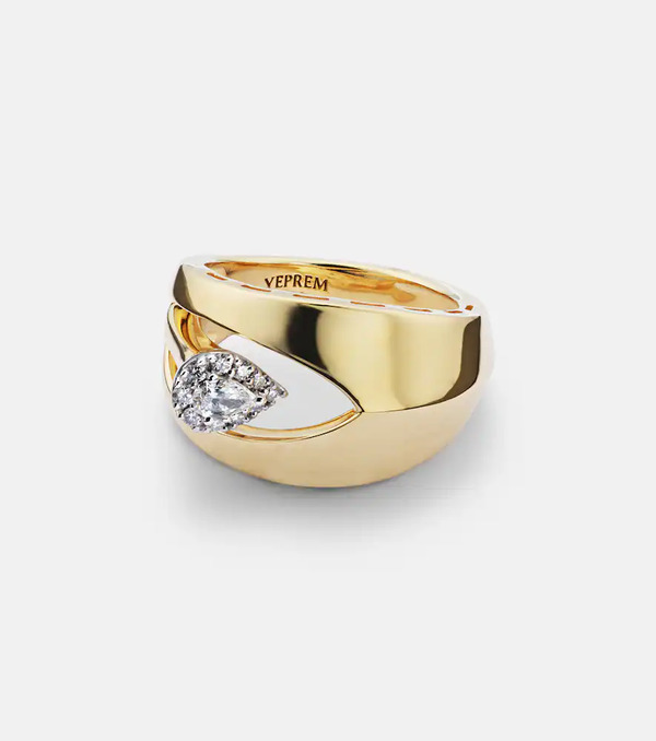  Yeprem Yeprem 18kt Gold Ring With Diamonds 