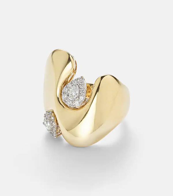  Yeprem Yeprem 18kt Gold Ring With Diamonds 