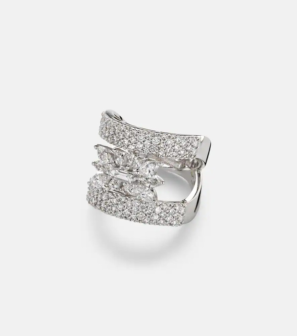  Yeprem Yeprem 18kt White Gold Ring With Diamonds 