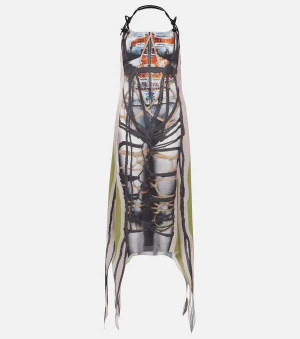  Y/project Y/project Bondage Printed Midi Dress 