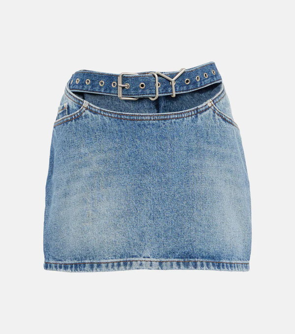  Y/project Y/project Cut-out Denim Miniskirt 