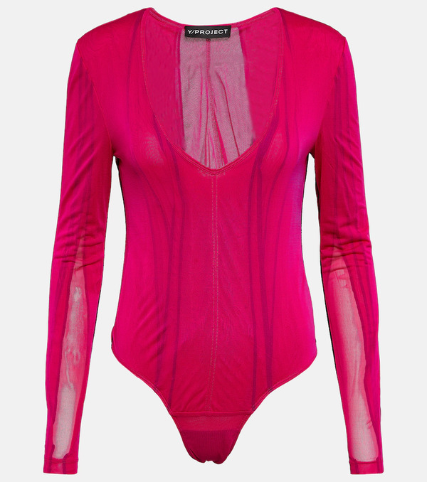  Y/project Y/project Semi-sheer Bodysuit 