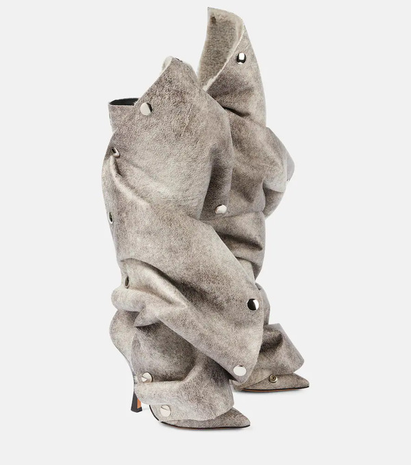  Y/project Y/project Snap Faux Leather Knee-high Boots 