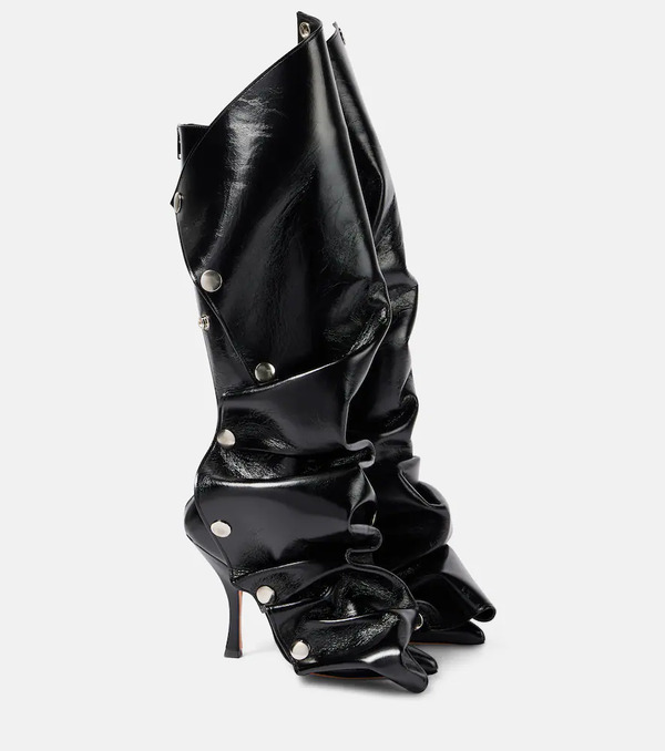  Y/project Y/project Snap 100 Leather Knee-high Boots 