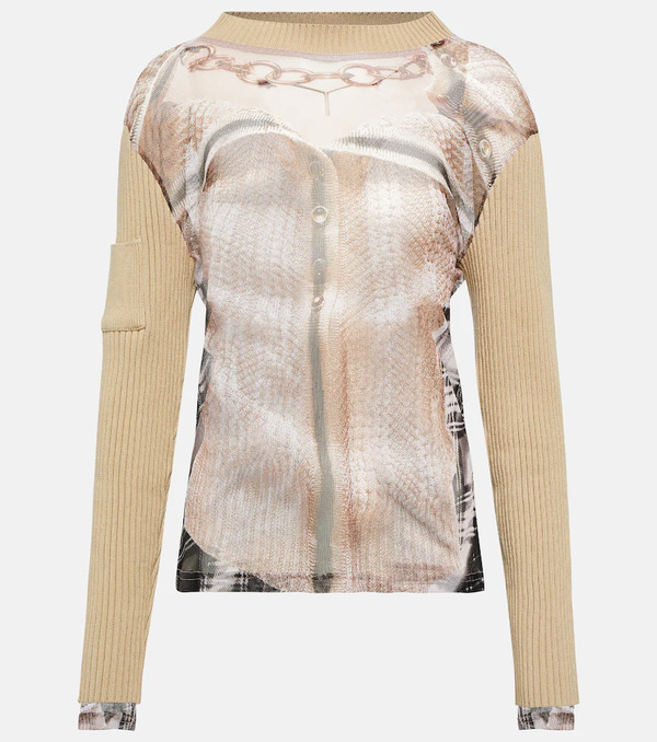  Y/project Y/project X Jean Paul Gaultier Trompe L'oeil Top 