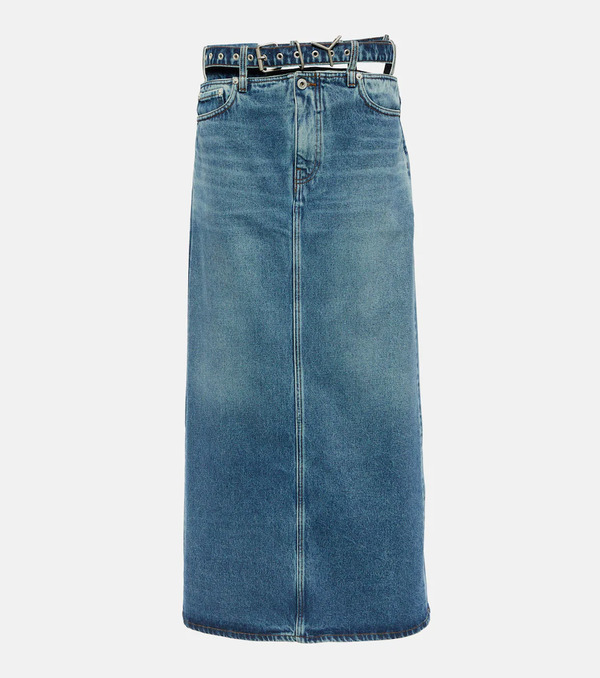  Y/project Y/project Y Belt Denim Maxi Skirt 