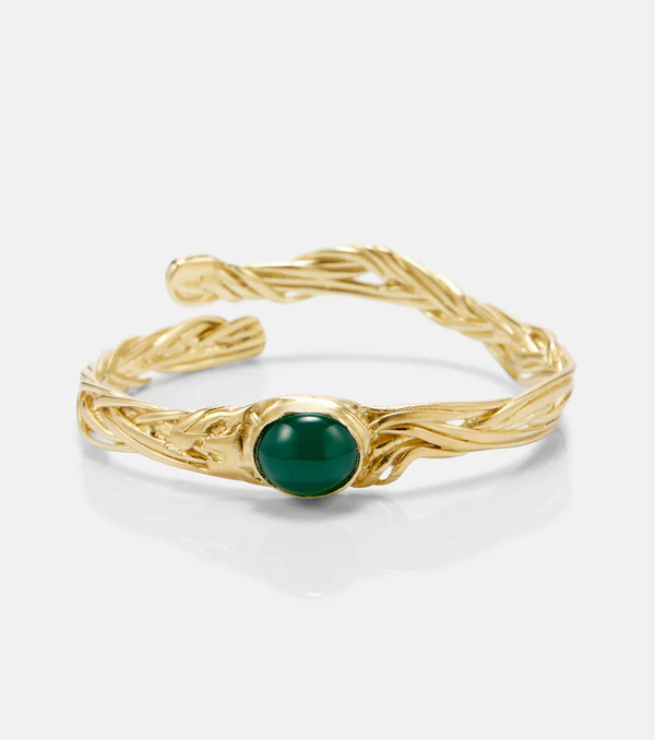  Ysso Ysso Delphi 24kt Gold-plated Bangle 