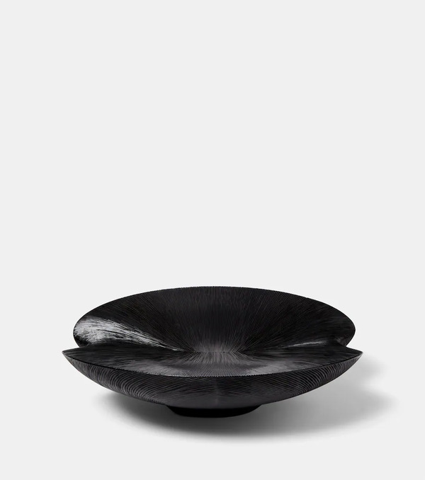  Zanat Zanat Kala Low Walnut Bowl By Monica Foerster 