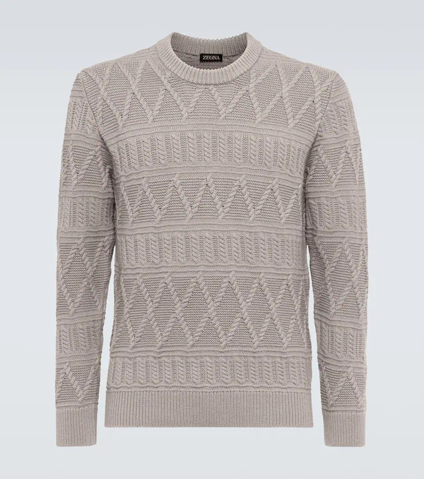  Zegna Zegna Aran Wool Sweater 