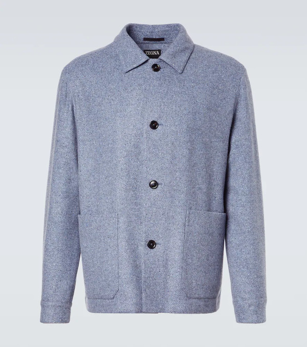  Zegna Zegna Cashmere And Silk Overshirt 