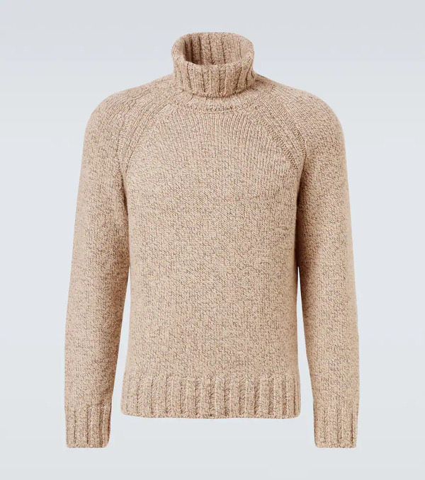  Zegna Zegna Cashmere And Wool Turtleneck Sweater 