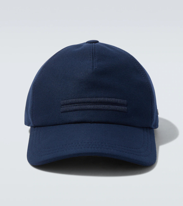 Zegna Zegna Embroidered Cotton Baseball Cap 