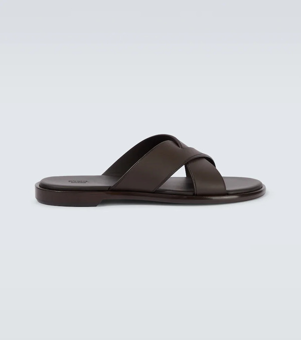  Zegna Zegna Leather Sandals 