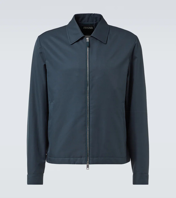  Zegna Zegna Leather-trimmed Blouson 