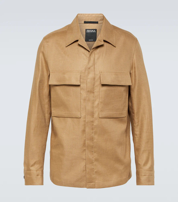  Zegna Zegna Linen Overshirt 