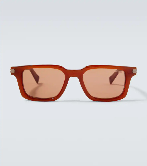  Zegna Zegna Rectangular Sunglasses 