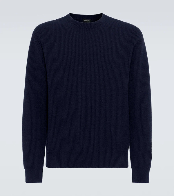 Zegna Zegna Ribbed-knit Cashmere Sweater 