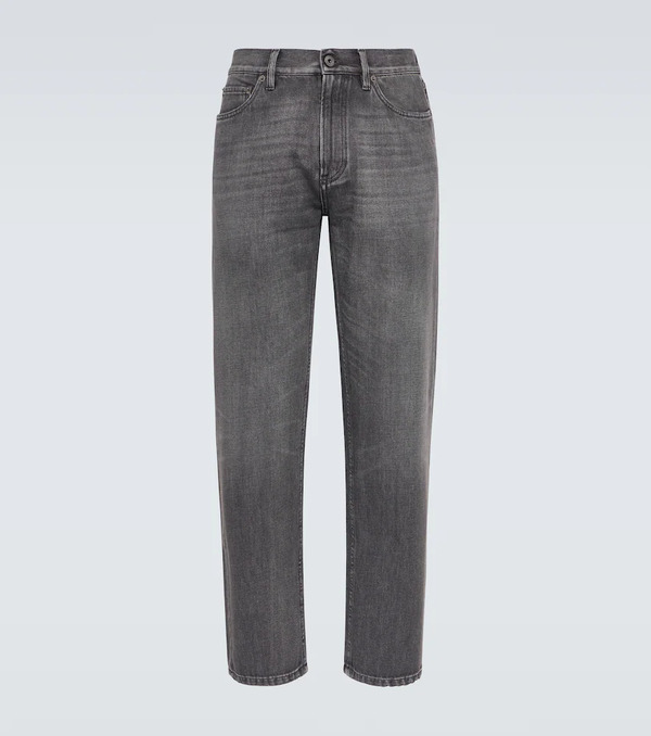  Zegna Zegna Roccia Faded Straight Jeans 