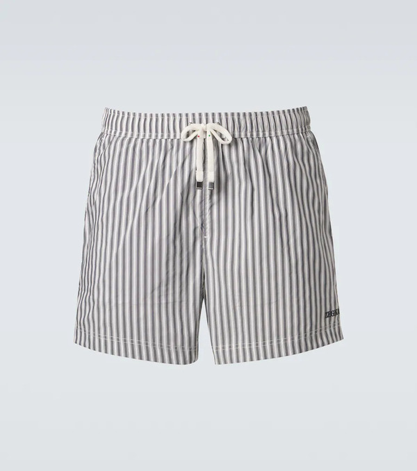  Zegna Zegna Striped Swim Trunks 