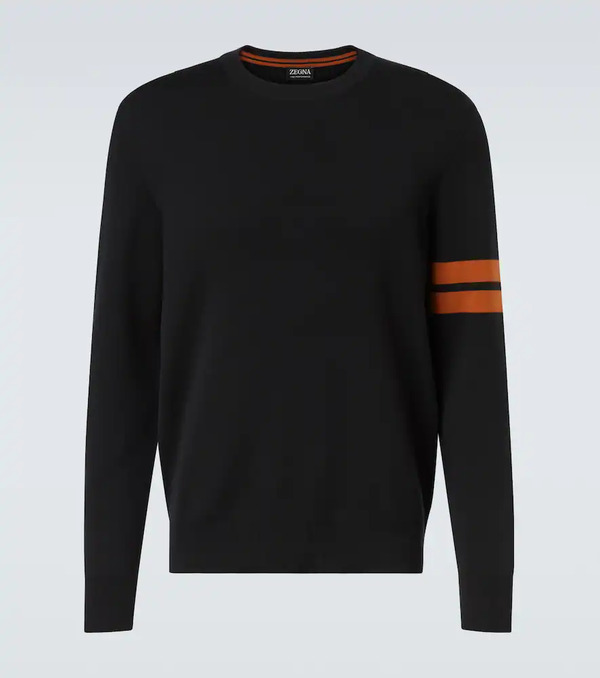  Zegna Zegna Striped Wool Sweater 