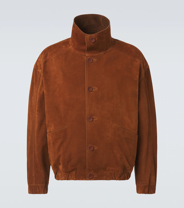  Zegna Zegna Suede Bomber Jacket 