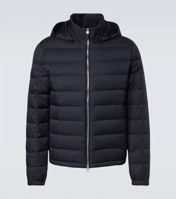  Zegna Zegna Technical Twill Down Jacket 