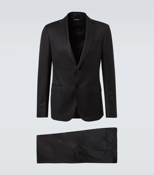  Zegna Zegna Wool And Mohair Suit 