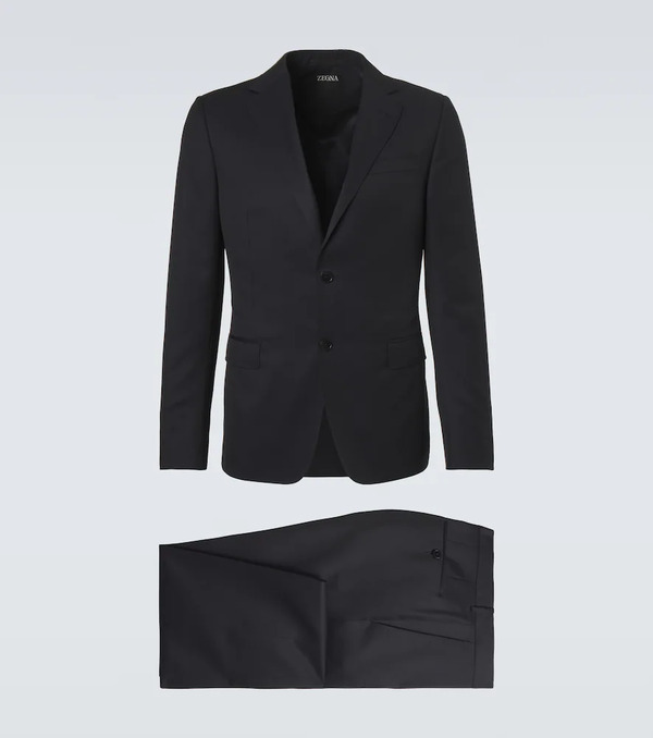  Zegna Zegna Wool And Mohair Suit 