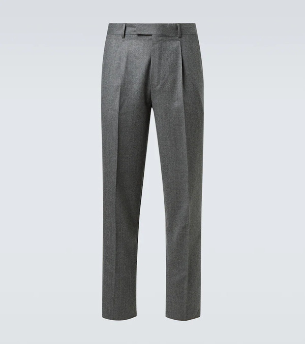  Zegna Zegna Wool Flannel Straight Pants 