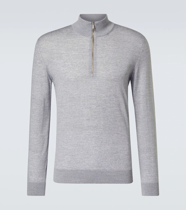  Zegna Zegna Wool Half-zip Sweater 