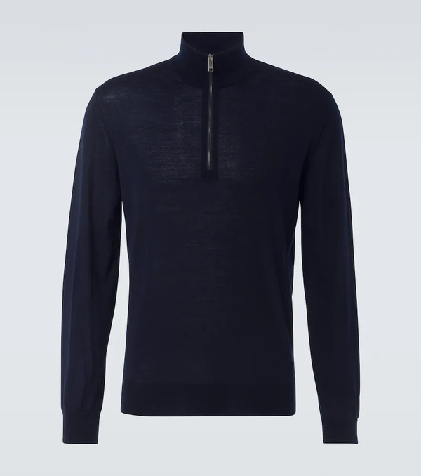  Zegna Zegna Wool Half-zip Sweater 