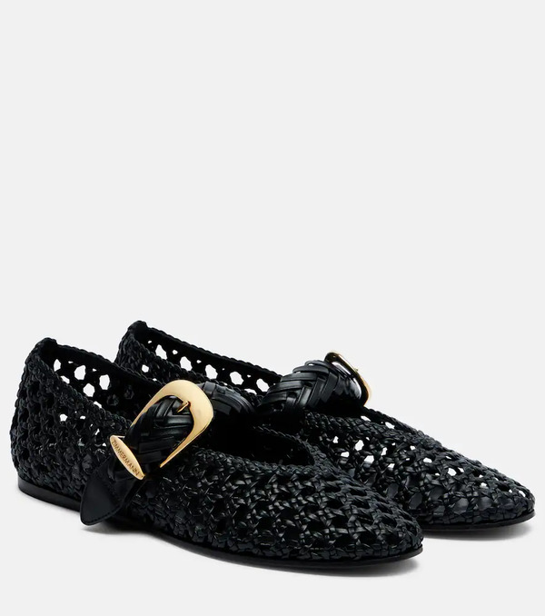  Zimmermann Zimmermann Alchemy Braided Leather Mary Jane Flats 