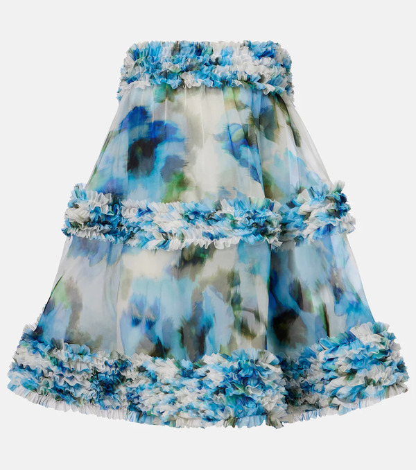  Zimmermann Zimmermann Alchemy Ruffled Silk Organza Minidress 