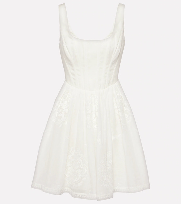  Zimmermann Zimmermann Alight Bustier Ramie Minidress 
