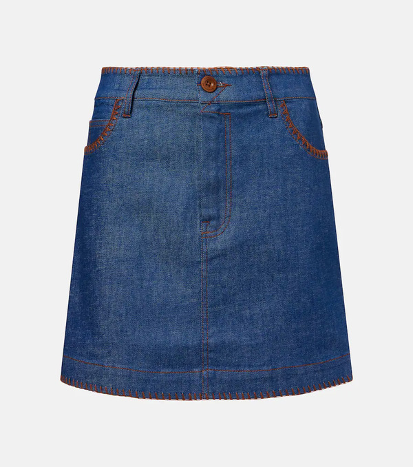  Zimmermann Zimmermann Ascension Denim Miniskirt 