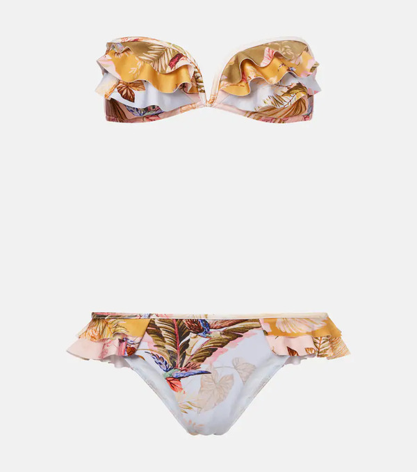  Zimmermann Zimmermann Ascension Floral Ruffled Bikini 