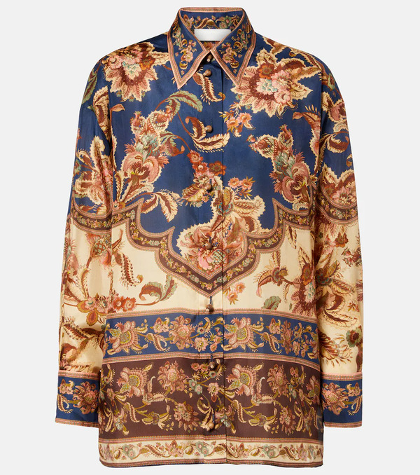  Zimmermann Zimmermann Aster Printed Silk Shirt 