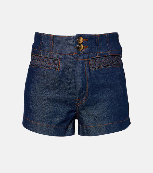  Zimmermann Zimmermann Awaken High-rise Denim Shorts 