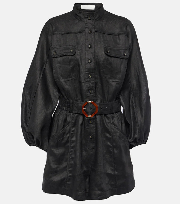  Zimmermann Zimmermann Belted Linen Playsuit 