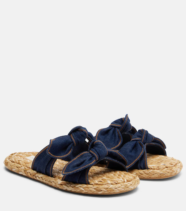  Zimmermann Zimmermann Carousel Denim Espadrille Slides 