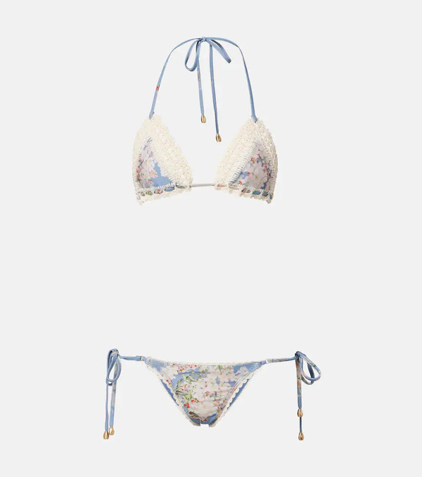  Zimmermann Zimmermann Cascadian Crochet Floral Bikini 