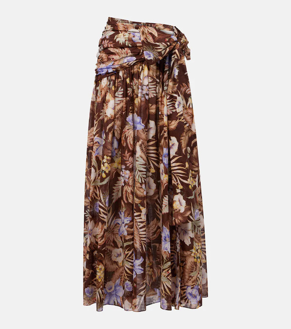  Zimmermann Zimmermann Coco Floral Cotton Maxi Skirt 
