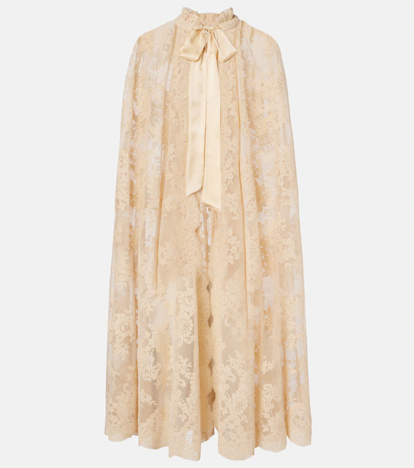  Zimmermann Zimmermann Como Silk-trimmed Lace Cape 