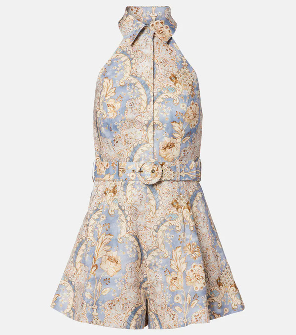  Zimmermann Zimmermann Daylight Printed Linen Romper 